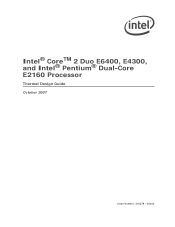 Intel E2160 Design Guide