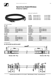 Sennheiser SL PASC Product specification - SL DW antenna cables