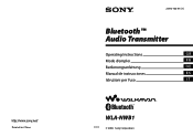 Sony WLANWB1 Operating Instructions