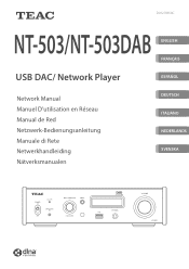 TEAC NT-503DAB Network Manual UK/EUR version English Francais Espanol Deutsch Italiano Nederlands Svenska