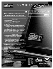 Weber Summit Silver C LP Owner Manual