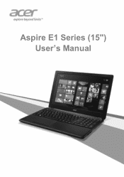 Acer Aspire E1-572PG User Manual (Windows 8.1)