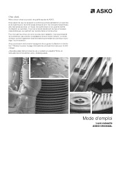 Asko D5636XXLHS/TH Use and Care Guide FR