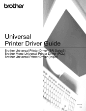 Brother International MFC-J815DW XL Universal Printer Driver Guide