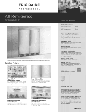 Frigidaire FPRH19D7LF Product Specifications Sheet (English)