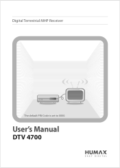 Humax DTV-4700 User Manual