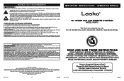 Lasko S18670 User Manual