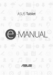 Asus Fonepad 7 FE375CG ASUS MeMO Pad 7 ME572C E-Manual English