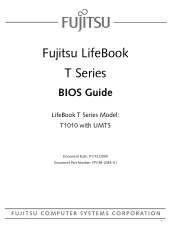 Fujitsu T1010 T1010 BIOS Guide with WWAN