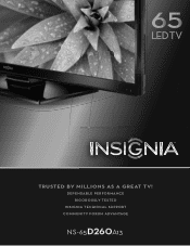 Insignia NS-65D260A13 Information Brochure (English)