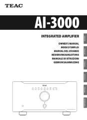 TEAC AI-3000 AI-3000 Owner's Manual