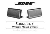 Bose SoundLink Wireless Mobile Speaker Owner's guide