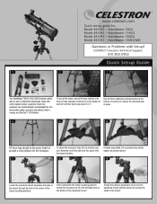 Celestron AstroMaster 130EQ-MD Motor Drive Telescope Quick Setup Guide for AstroMaster 76EQ, 114EQ and 130EQ