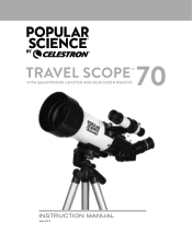 Celestron Popular Science by Celestron Travel Scope 70 Portable Telescope with Smartphone Adapter and Bluetooth Remote Popular Science by Celestron Travel Scope 70