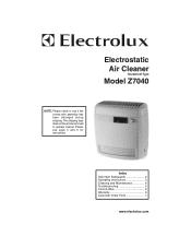 Electrolux Z7040 User Guide