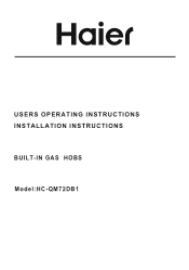 Haier HC-QM72DB1 User Manual
