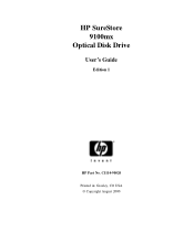 HP StorageWorks 1200mx HP SureStore 9100mx Optical Disk Drive User's Guide