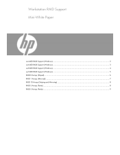 HP Xw6400 Workstation RAID Support
