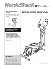 NordicTrack E 600 Elliptical Sl Manual