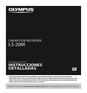 Olympus LS-20M LS-20M Instrucciones Detalladas (Espa?ol)