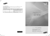 Samsung PN58A650T1F User Manual (ENGLISH)