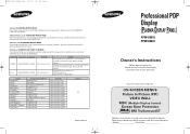 Samsung PPM42M7HB Owners Instructions