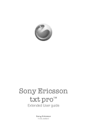 Sony Ericsson Sony Ericsson txt pro User Guide