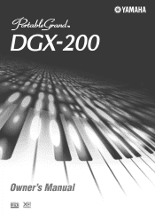 Yamaha DGX-200 Owner's Manual