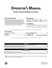 Cub Cadet XT1 LT42e Operation Manual
