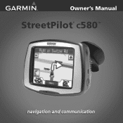 Garmin StreetPilot C580 Owner's Manual