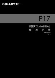 Gigabyte P17F Manual