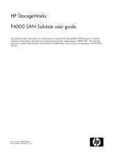 HP StoreVirtual 4335 9.0 HP StorageWorks P4000 SAN Solution User Guide