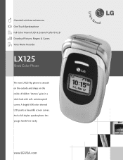 LG LX125 Data Sheet