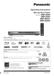 Panasonic DMP-BD605K Blu Ray Disc Player - Multi Language