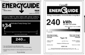 RCA RFRF1049 Energy Label