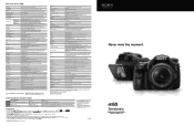 Sony SLT-A65V Brochure and Specifications