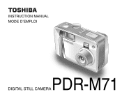 Toshiba PDR-M71 User Manual