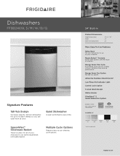 Frigidaire FFBD2409LB Product Specifications Sheet (English)