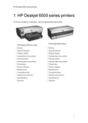 HP 6540 HP Deskjet 6500 Printer series - (Windows) User's Guide