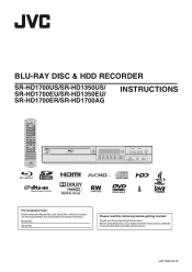 JVC SR-HD1350US Instruction Manual