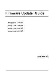 Konica Minolta magicolor 1690MF magicolor 1680MF/1690MF/4690MF/4695MF Firmware Updater Guide