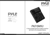Pyle PAD15MXU Instruction Manual