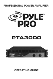 Pyle PTA3000 PTA3000 Manual 1