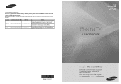 Samsung PN50A450 User Manual (ENGLISH)