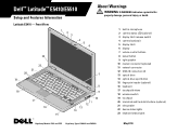 Dell Latitude E5510 Setup and Features Information Tech Sheet