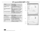 HP M4345x HP LaserJet 4345 MFP - Job Aid - PCL 6 Print