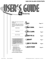 Maytag MGC6430BDW User Guide