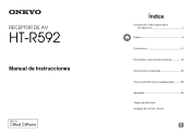Onkyo HT-R592 Owners Manual -Spanish