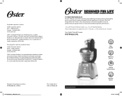 Oster Designed for Life 14-Cup Food Processor Instruction Manual