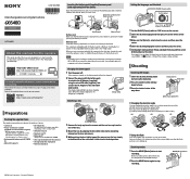 Sony ILCE-6400 Startup Guide